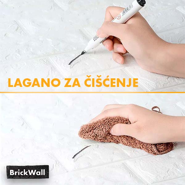 BRICKWALL® – 3D SAMOLJEPLJIVE TAPETE (77 cm x 70 cm)